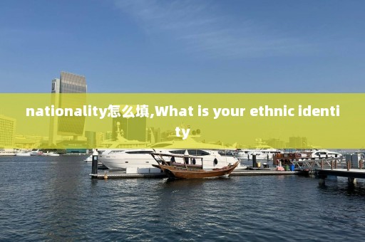 nationality怎么填,What is your ethnic identity