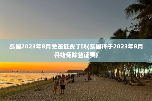 泰国2023年8月免签证费了吗(泰国将于2023年8月开始免除签证费)